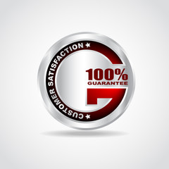 Best label. Best choice. 100% guarantee. Vector illustration