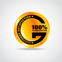 Best label. Best choice. 100% guarantee. Vector illustration