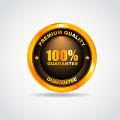 Best label. Best choice. 100% guarantee. Vector illustration