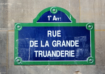 Obraz premium Rue de la grande truanderie - Paris