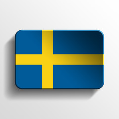 sweden 3d button