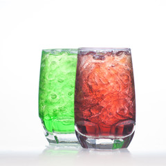 Green root beer flavor aerated soft drinks with water soda