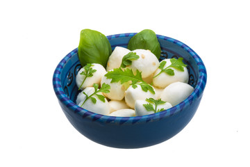 Mozzarella with herbs