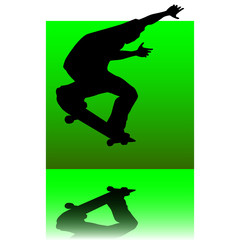 skater green square