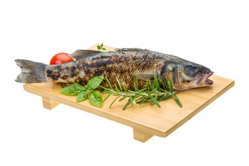 Roasted seabass