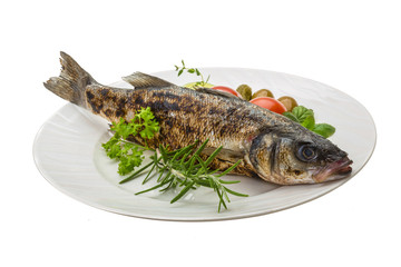 Roasted seabass