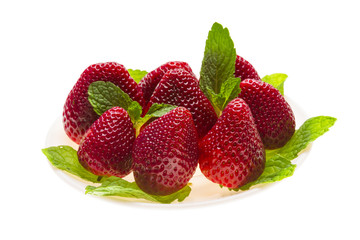 Bright ripe strawberry