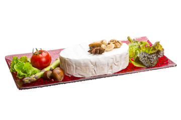 Fresh soft brie cheese