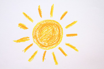 Obraz premium Sun drawing