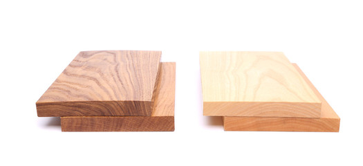 Four wooden plank close-up