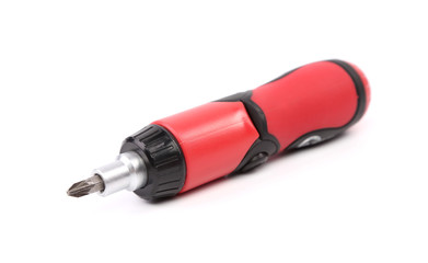 Multiple head screwdriver isolated