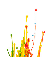 Colored splashes