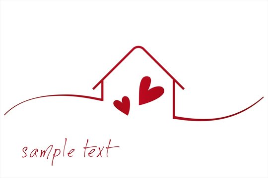 Home , Love, Architecture , Icon, Business Logo Design