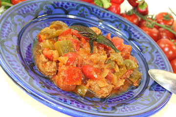 frisch gekochte Tagine Kefta