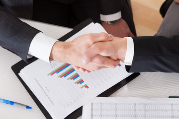 Two Business People Shaking Hands