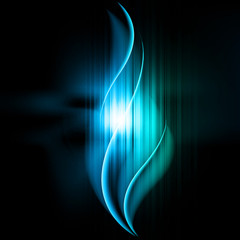 abstract background with waves and lines