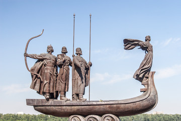 Monument to founders of Kiev