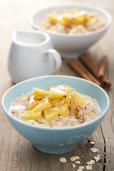 cereal with caramelized apple