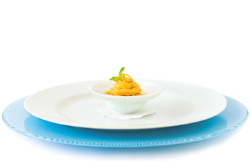 Kleine Portion Spaghetti