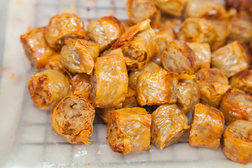 Crab sausage (Hoi Jor), A favourite chinese food in Thailand