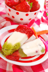 homemade fruit ice creams