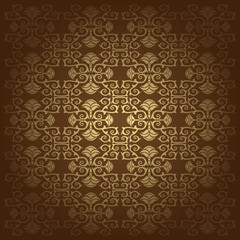 Background  baroque  with flowers vector