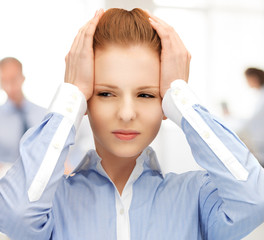 unhappy woman
