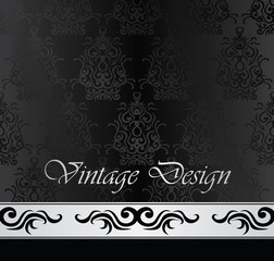 Vintage seamless background with a ribbon