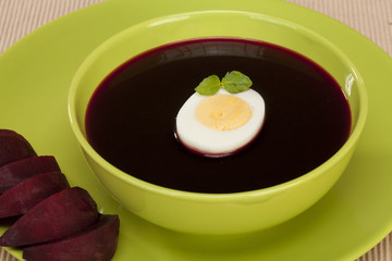 borscht with egg