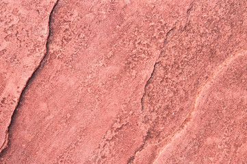 Red sandstone.