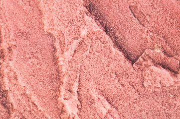 Red sandstone.