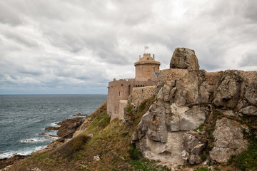 Fototapeta na wymiar Fort La Latte - fortress on the coast in Brittany