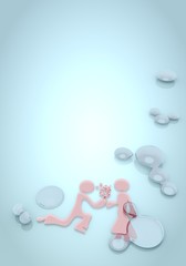 3d graphic of a classy smile icon