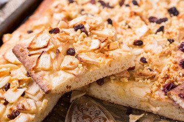 Apfelkuchen frisch vom Blech