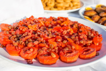 Sweet turkish delights, fresh made