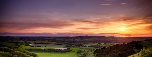 Foto op Plexiglas Panoramic sunset over England © mreco