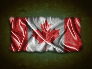 Vintage Canada flag.
