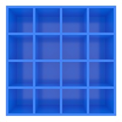Blanko Regal Blau - isoliert