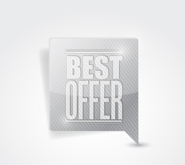 best offer sale sign illustration
