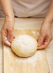 Kneading dough