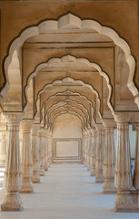 Passage de voûte au fort d& 39 Amber, Jaipur, Inde