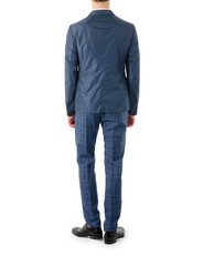 Man model with suit on white