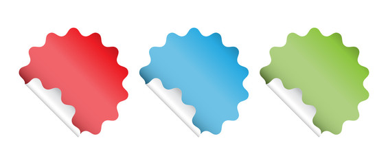 Wavy Circle Stickers