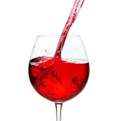 Red wine glass
