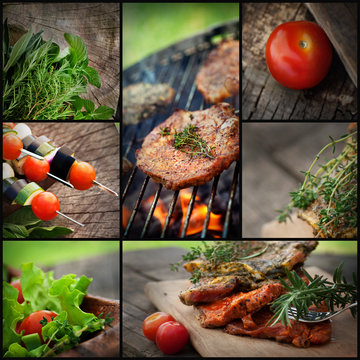 Barbecue  BBQ collage