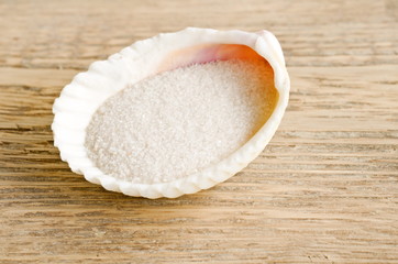 muschelschale gefüllt