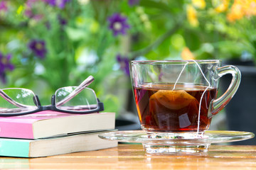 cup of tea and books