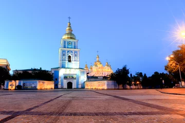 Foto op Canvas Saint Michael's cathedral in Kiev © Elena Zarubina