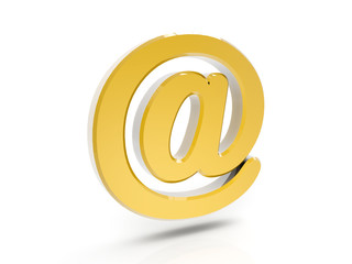 Obraz premium 3d email sign