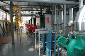 Gas boiler-house